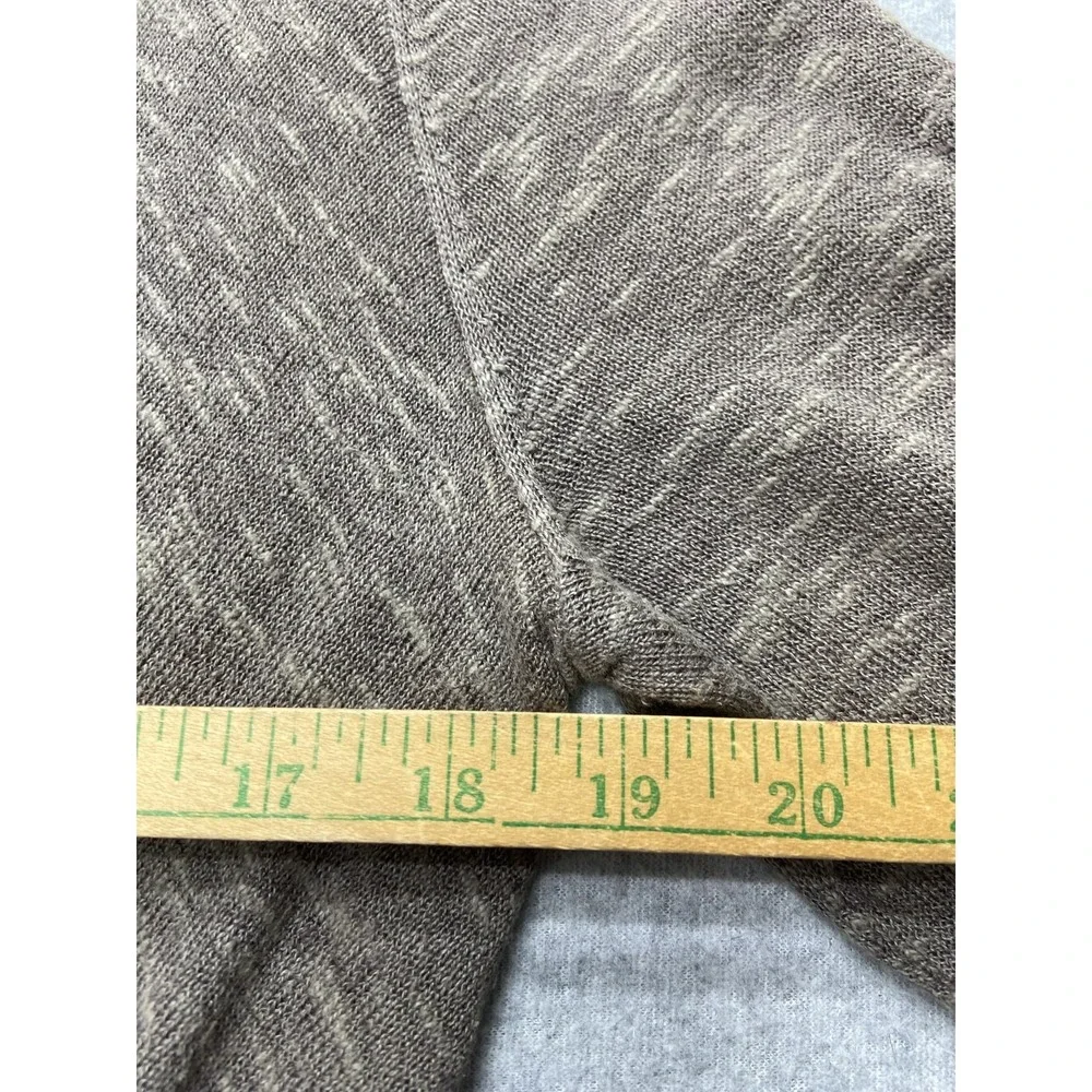Eileen Fisher Cardigan Sweater Womens S Beige Linen Cotton Open Front Drape Knit